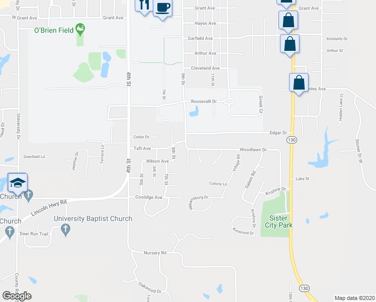 map of restaurants, bars, coffee shops, grocery stores, and more near 916 Woodlawn Drive in Charleston