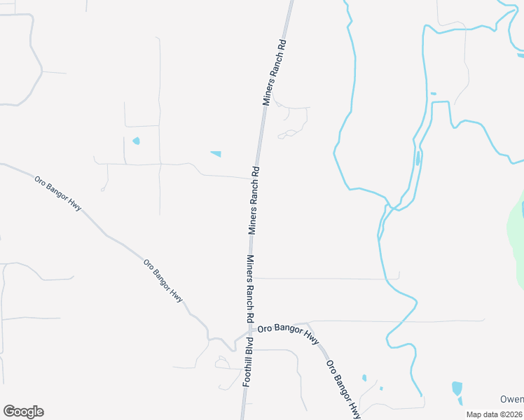 map of restaurants, bars, coffee shops, grocery stores, and more near 5164 Miners Ranch Road in Oroville