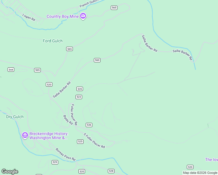 map of restaurants, bars, coffee shops, grocery stores, and more near 507 Fuller Placer Road in Breckenridge