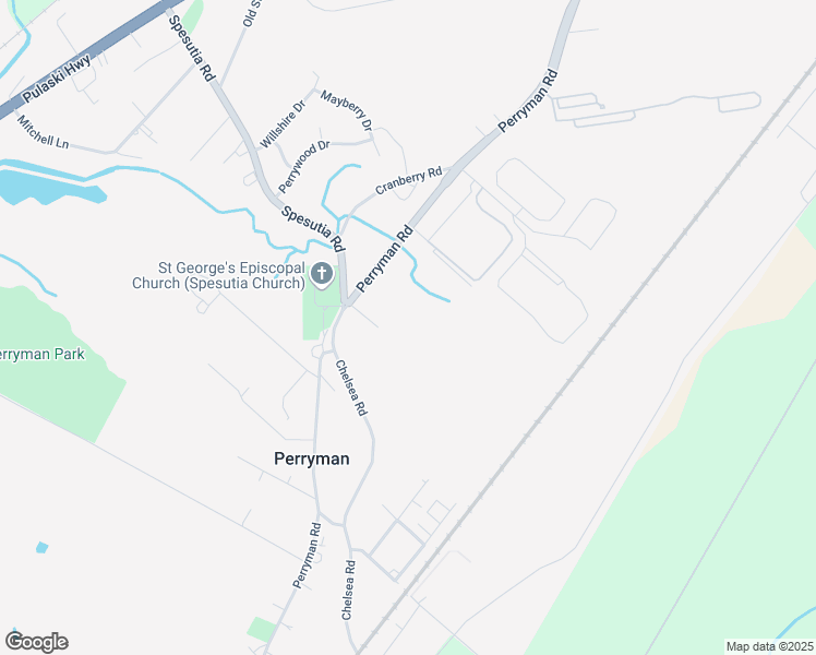 map of restaurants, bars, coffee shops, grocery stores, and more near 1467 Perryman Road in Aberdeen