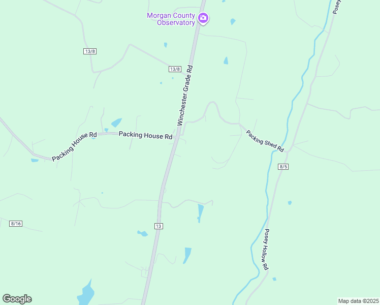 map of restaurants, bars, coffee shops, grocery stores, and more near Winchester Grade Road in Berkeley Springs