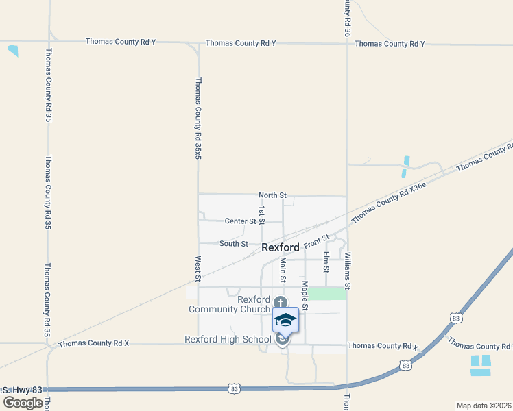 map of restaurants, bars, coffee shops, grocery stores, and more near 500-534 1st Street in Rexford