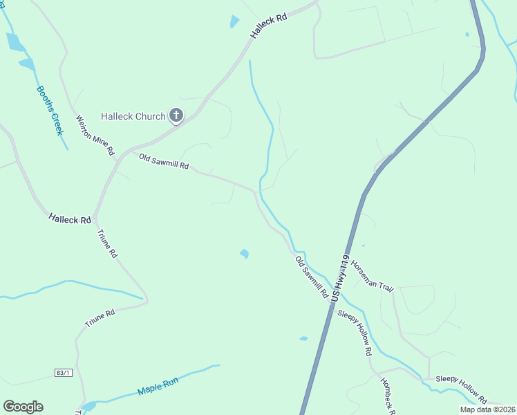 map of restaurants, bars, coffee shops, grocery stores, and more near Old Sawmill Road in Morgantown