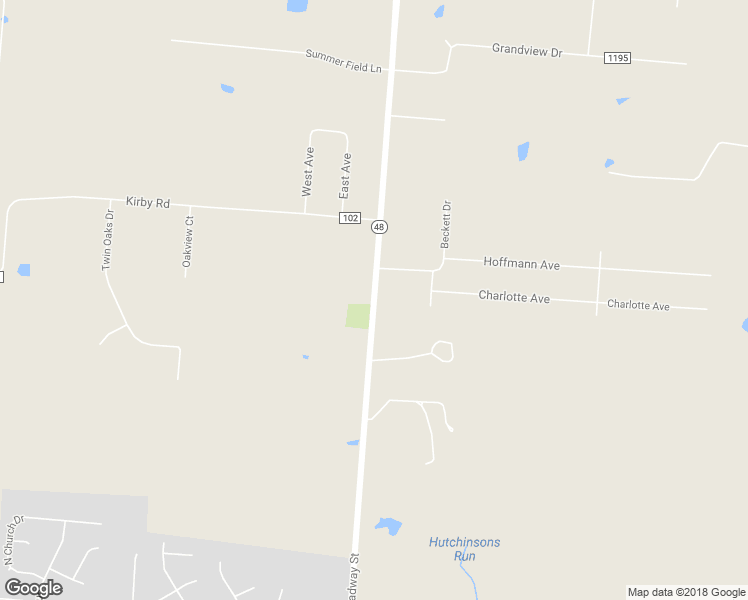 map of restaurants, bars, coffee shops, grocery stores, and more near 2536 Ohio 48 in Lebanon