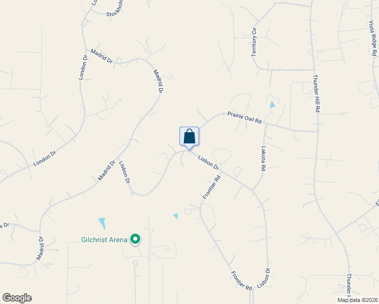 map of restaurants, bars, coffee shops, grocery stores, and more near 1498 Lisbon Drive in Parker