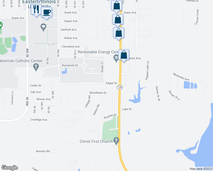 map of restaurants, bars, coffee shops, grocery stores, and more near 1502 Edgar Drive in Charleston