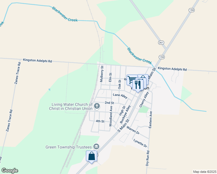 map of restaurants, bars, coffee shops, grocery stores, and more near 60 Pickaway Street in Kingston