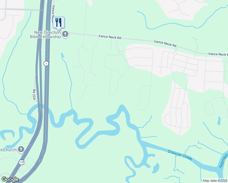 map of restaurants, bars, coffee shops, grocery stores, and more near 638 Honey Locust Road in Middletown