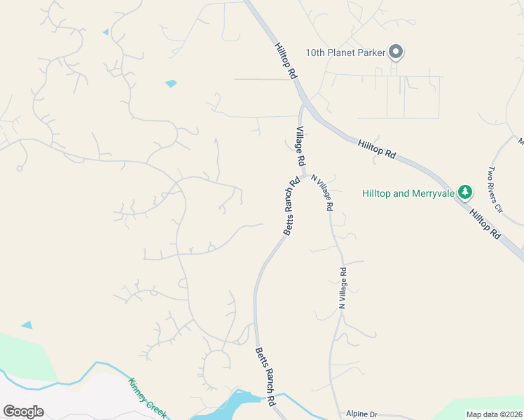 map of restaurants, bars, coffee shops, grocery stores, and more near 8830 Witez Court in Parker