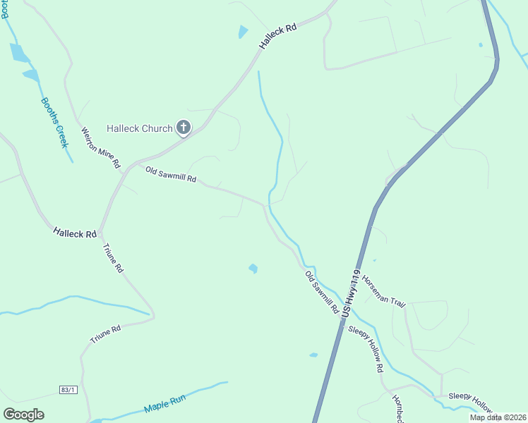 map of restaurants, bars, coffee shops, grocery stores, and more near Old Sawmill Rd in Morgantown