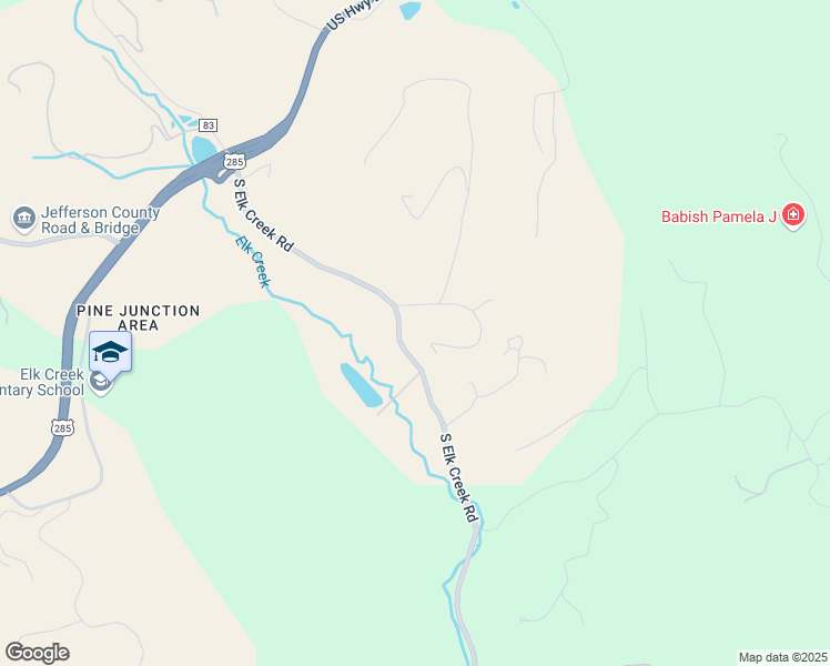 map of restaurants, bars, coffee shops, grocery stores, and more near 13182 South Elk Creek Road in Pine