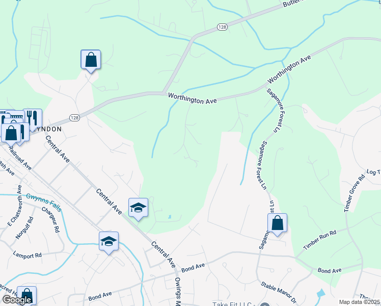 map of restaurants, bars, coffee shops, grocery stores, and more near 13 Trighton Court in Reisterstown