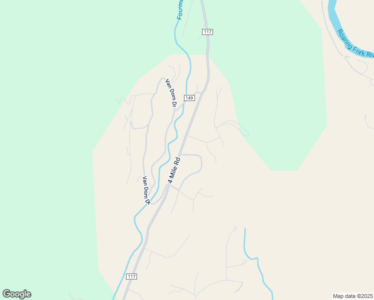 map of restaurants, bars, coffee shops, grocery stores, and more near 3792 County Road 117 in Glenwood Springs