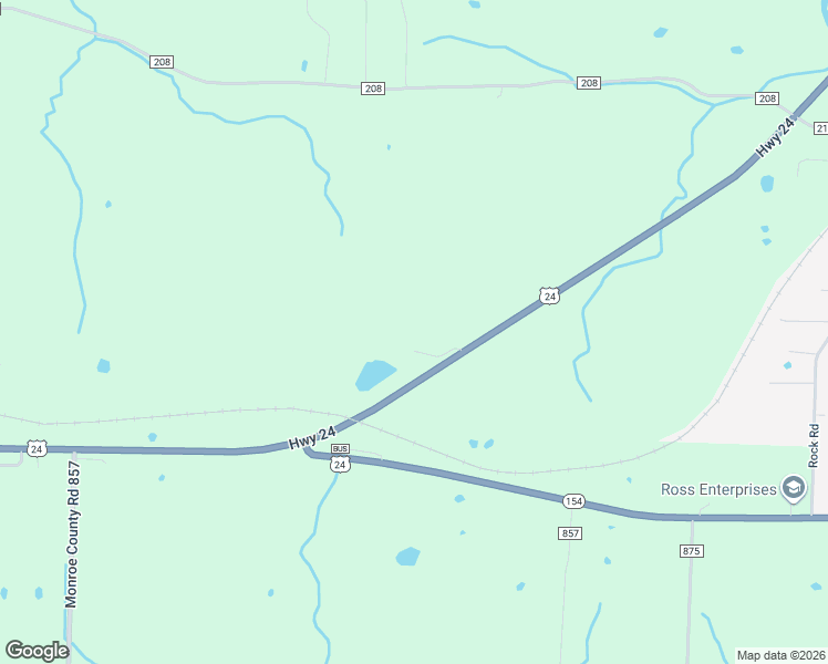 map of restaurants, bars, coffee shops, grocery stores, and more near 24508 U.S. 24 in Paris