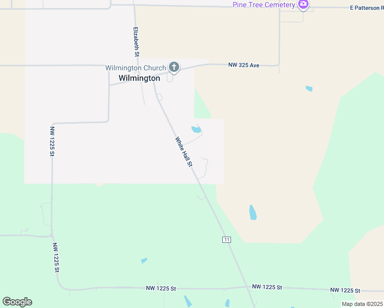 map of restaurants, bars, coffee shops, grocery stores, and more near White Hall Street in Wilmington