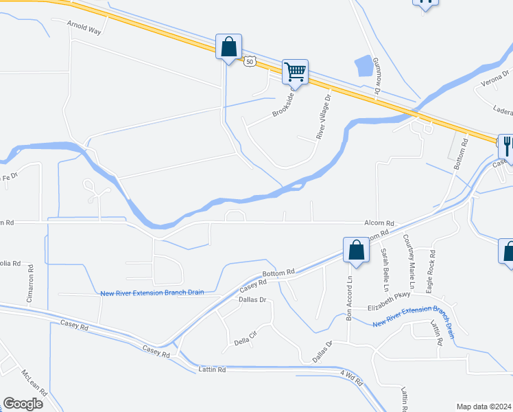 map of restaurants, bars, coffee shops, grocery stores, and more near 3310 Alcorn Road in Fallon