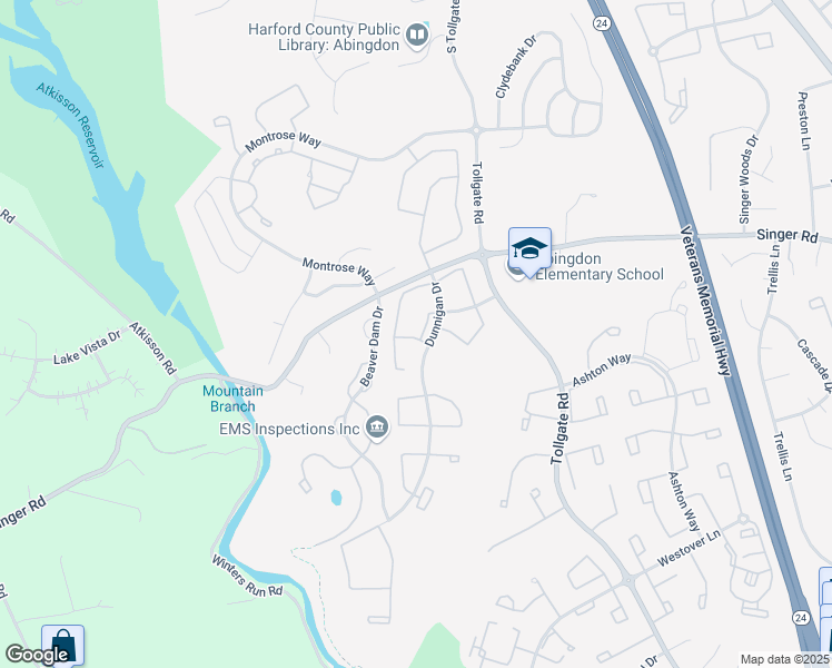 map of restaurants, bars, coffee shops, grocery stores, and more near 532 Buckstone Garth in Abingdon