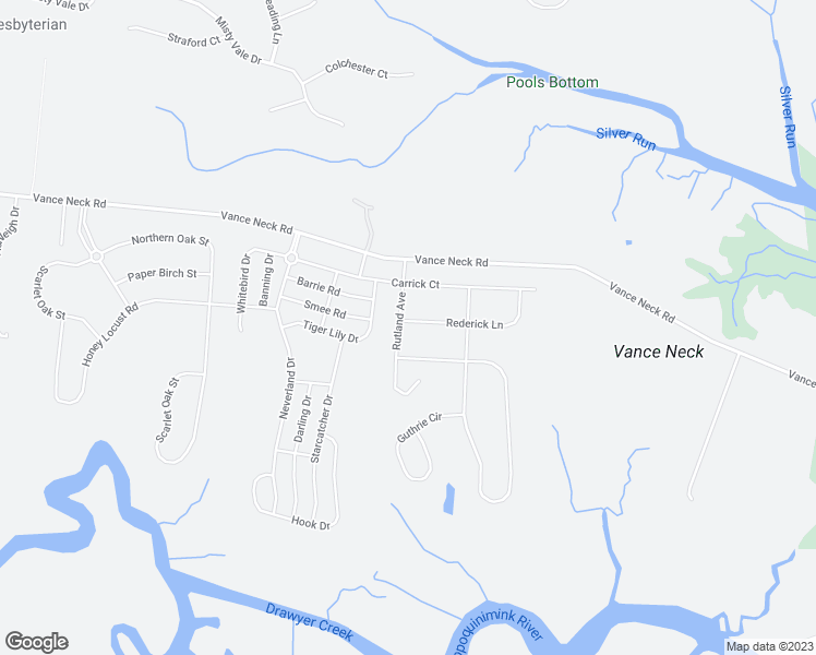 map of restaurants, bars, coffee shops, grocery stores, and more near 400 Rederick Lane in Middletown