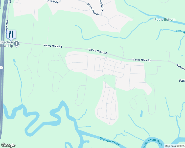 map of restaurants, bars, coffee shops, grocery stores, and more near 834 Whitebird Drive in Middletown