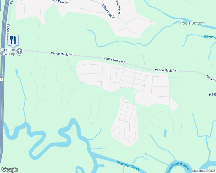 map of restaurants, bars, coffee shops, grocery stores, and more near 834 Whitebird Drive in Middletown