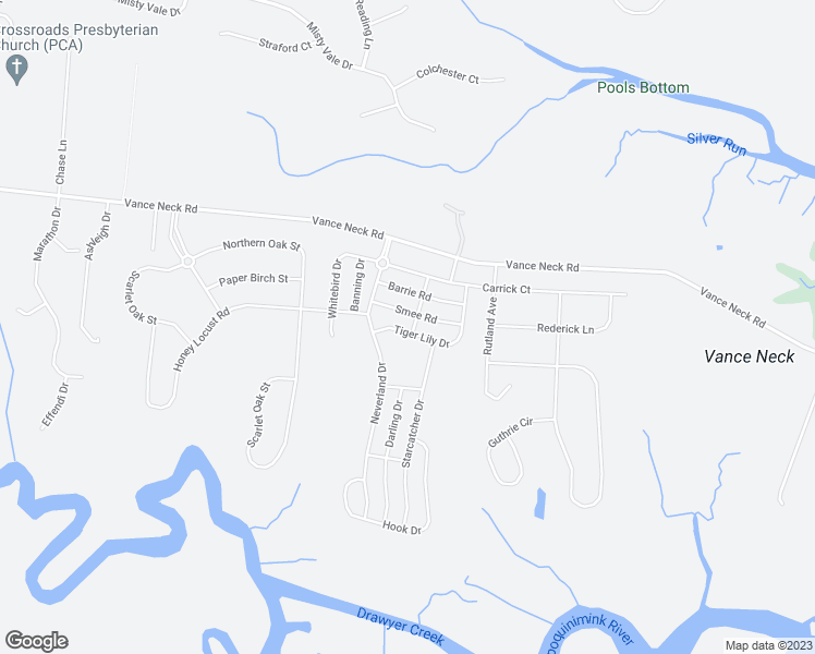 map of restaurants, bars, coffee shops, grocery stores, and more near 358 Tiger Lily Drive in Middletown