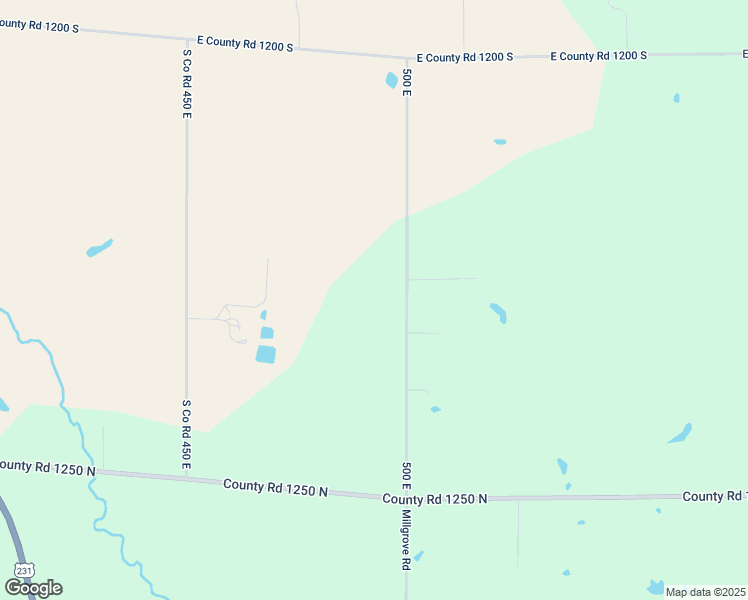 map of restaurants, bars, coffee shops, grocery stores, and more near 12516 County Road 500 in Cloverdale
