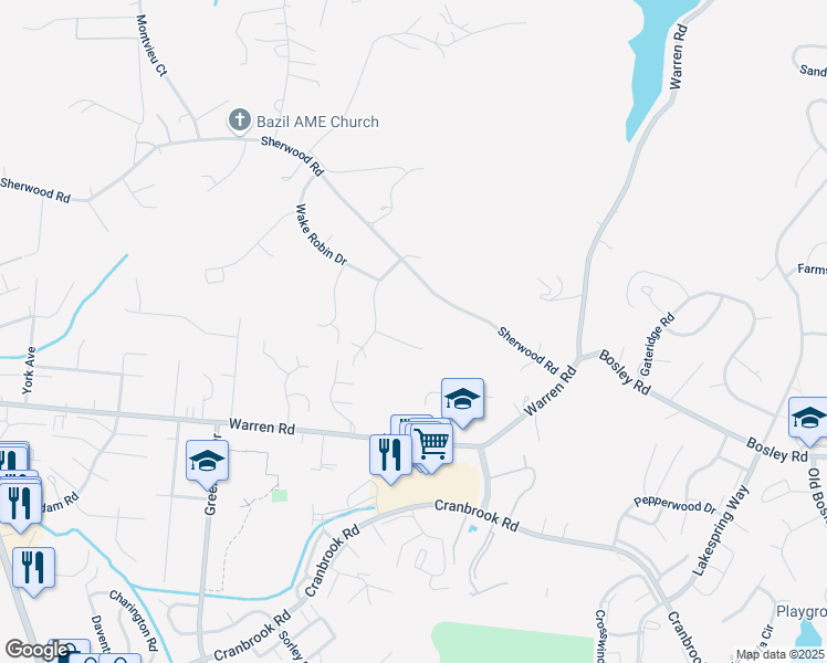 map of restaurants, bars, coffee shops, grocery stores, and more near 8 Deer Pass Court in Cockeysville