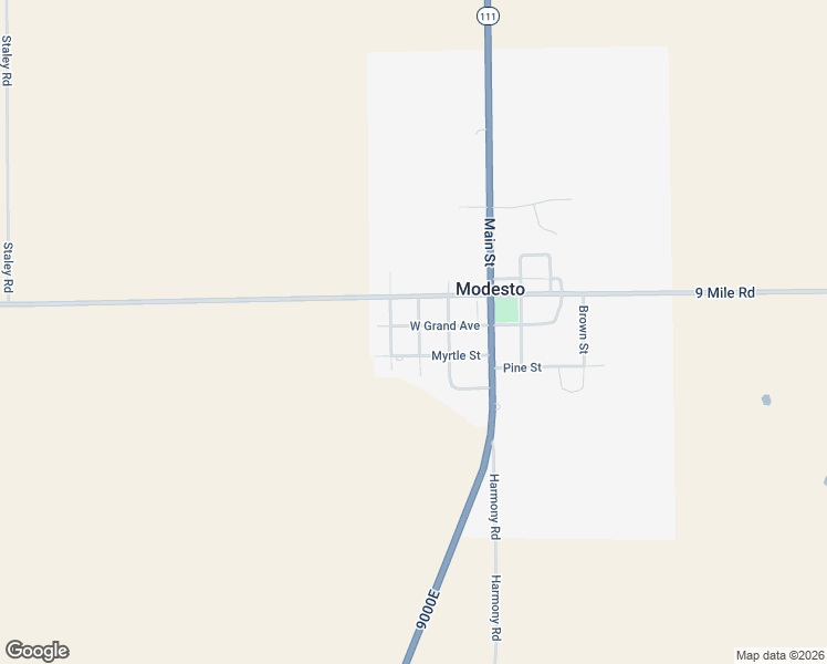 map of restaurants, bars, coffee shops, grocery stores, and more near 301 West Grand Avenue in Modesto