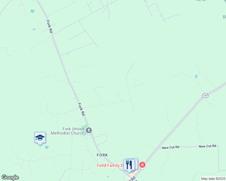 map of restaurants, bars, coffee shops, grocery stores, and more near 6608 Cherry Hill Road in Baldwin