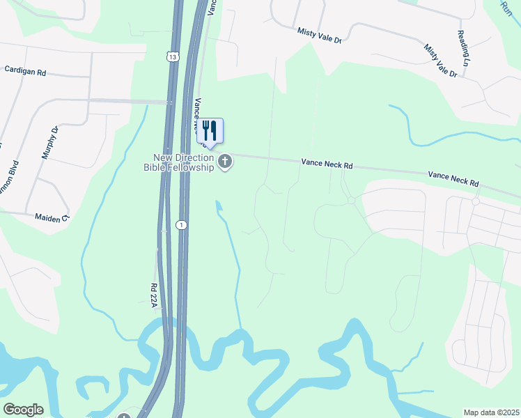map of restaurants, bars, coffee shops, grocery stores, and more near 105 Marathon Drive in Middletown