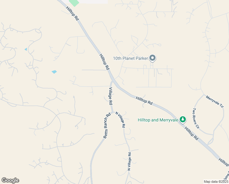 map of restaurants, bars, coffee shops, grocery stores, and more near 7846 North Village Road in Parker