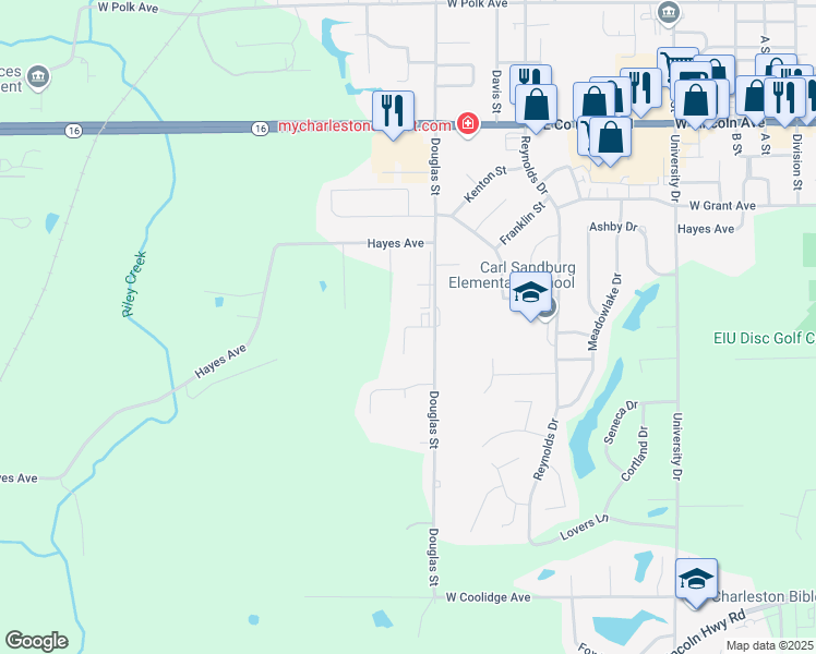 map of restaurants, bars, coffee shops, grocery stores, and more near 906-910 Briarwood in Charleston