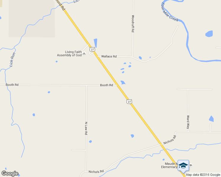 map of restaurants, bars, coffee shops, grocery stores, and more near 4701 Booth Road in Oxford