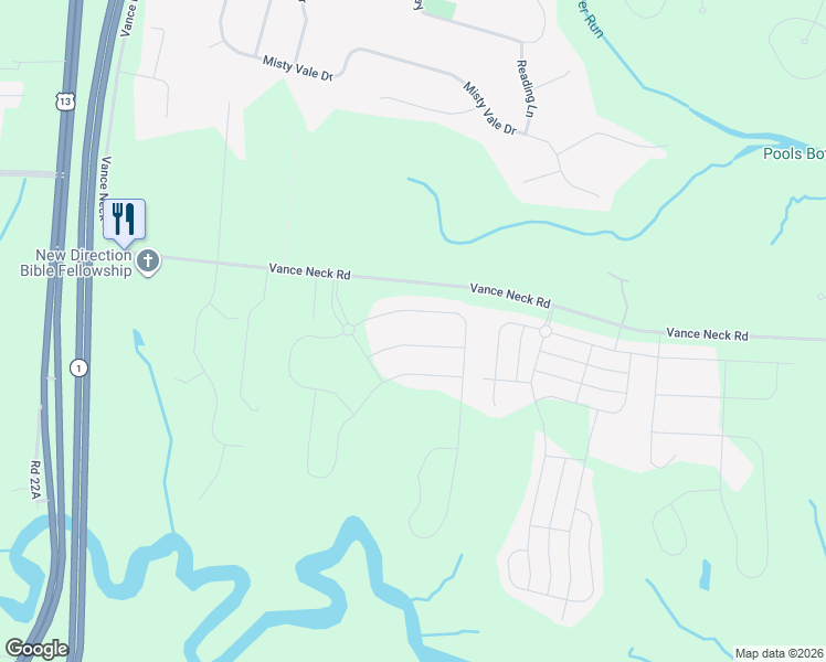 map of restaurants, bars, coffee shops, grocery stores, and more near 216 Northern Oak Street in Middletown