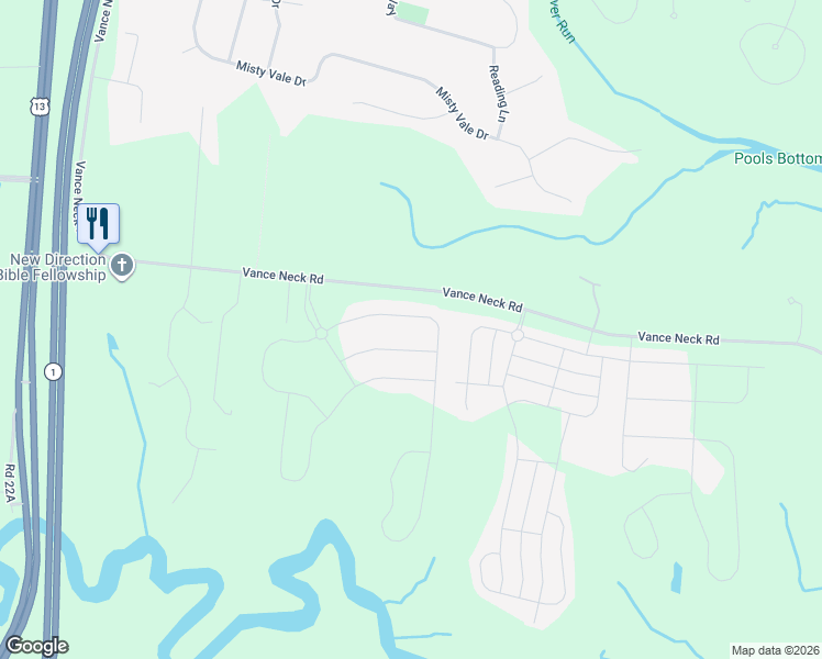 map of restaurants, bars, coffee shops, grocery stores, and more near 216 Northern Oak Street in Middletown