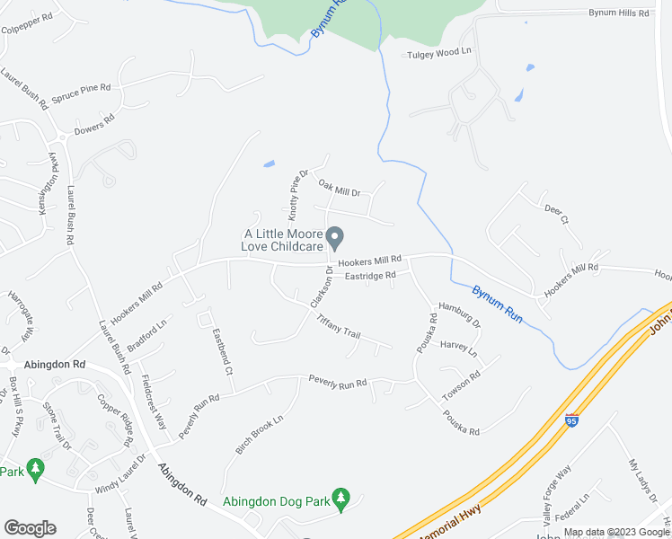 map of restaurants, bars, coffee shops, grocery stores, and more near 800 Eastridge Road in Abingdon