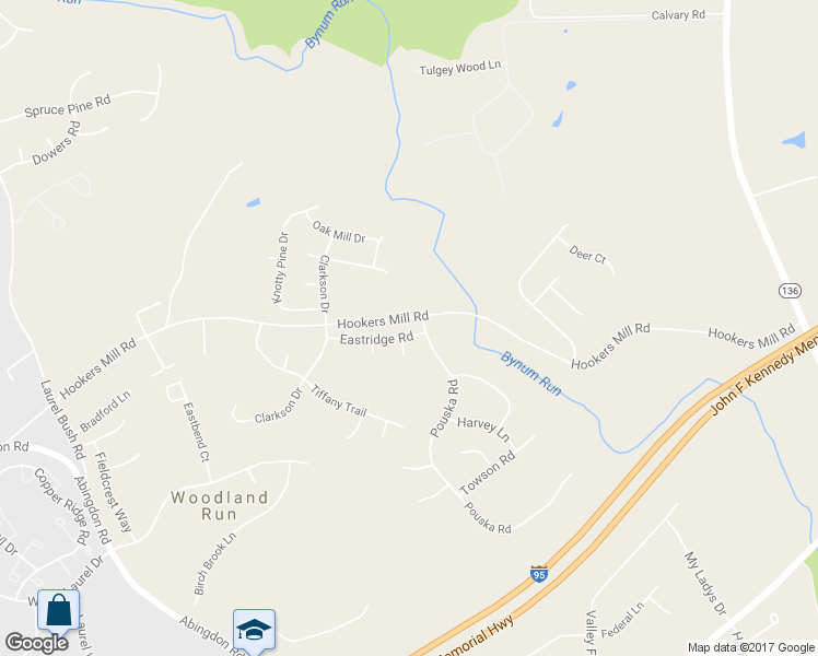 map of restaurants, bars, coffee shops, grocery stores, and more near 822 Eastridge Road in Abingdon