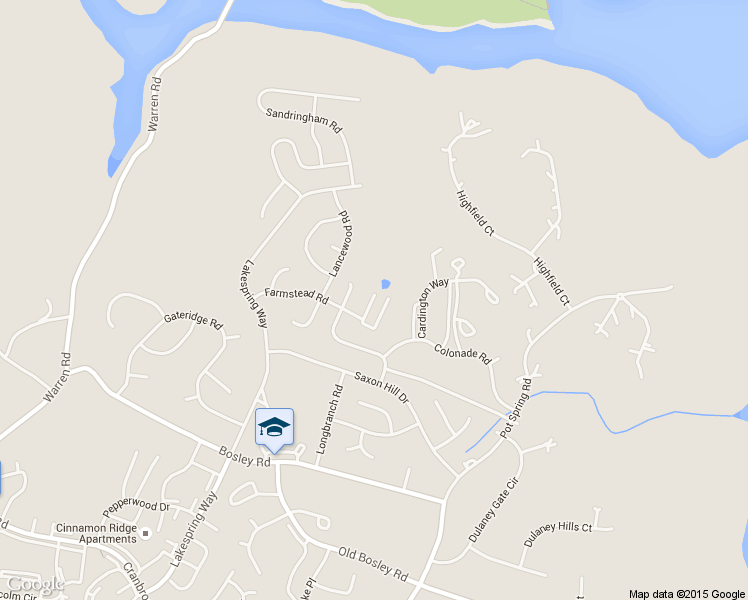 map of restaurants, bars, coffee shops, grocery stores, and more near 24 Warren Common in Cockeysville