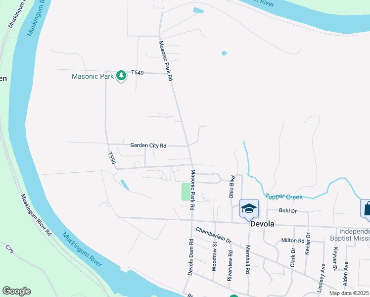 map of restaurants, bars, coffee shops, grocery stores, and more near 3 Garden City Road in Marietta