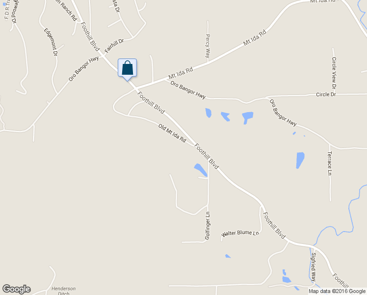 map of restaurants, bars, coffee shops, grocery stores, and more near 280 Old Mount Ida Road in Oroville
