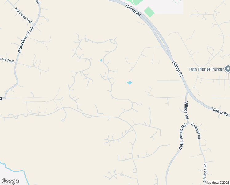 map of restaurants, bars, coffee shops, grocery stores, and more near 7969 Forest Keep Circle in Parker