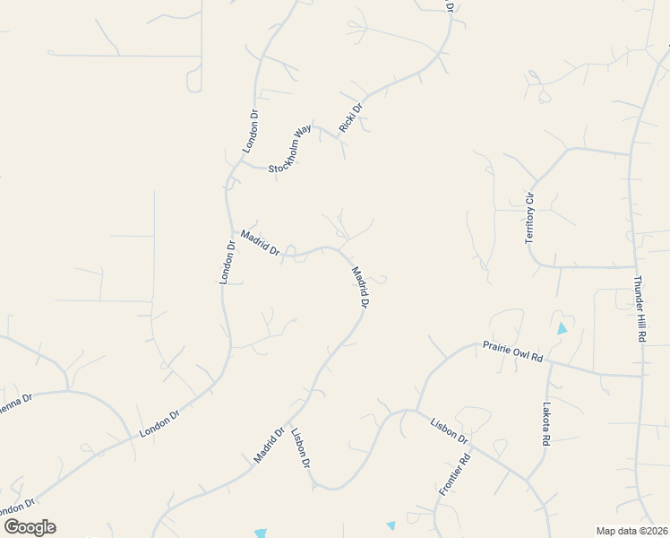 map of restaurants, bars, coffee shops, grocery stores, and more near 41873 Madrid Drive in Parker