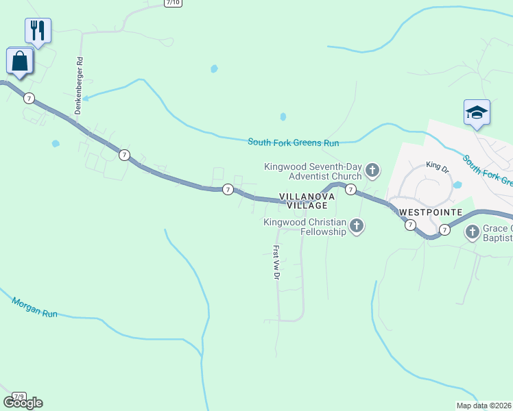 map of restaurants, bars, coffee shops, grocery stores, and more near 18373-18405 Veterans Memorial Highway in Kingwood