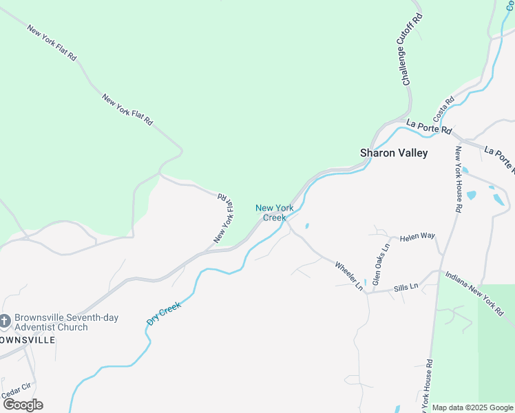 map of restaurants, bars, coffee shops, grocery stores, and more near 9437 Quincy La Porte Road in Yuba County