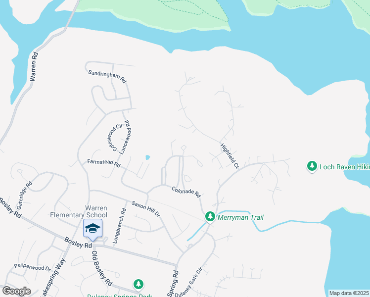 map of restaurants, bars, coffee shops, grocery stores, and more near 15 Pickburn Court in Cockeysville