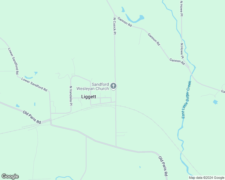 map of restaurants, bars, coffee shops, grocery stores, and more near in Sandford