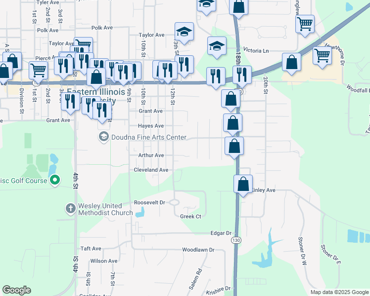 map of restaurants, bars, coffee shops, grocery stores, and more near 14 Stonefield Lane in Charleston