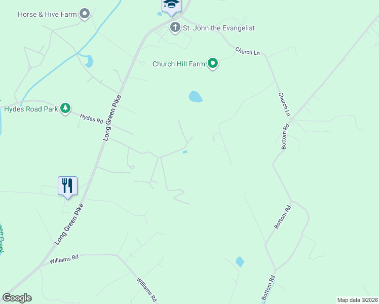 map of restaurants, bars, coffee shops, grocery stores, and more near in Hydes