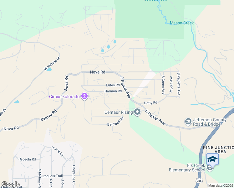 map of restaurants, bars, coffee shops, grocery stores, and more near 33696 Lutes Road in Pine