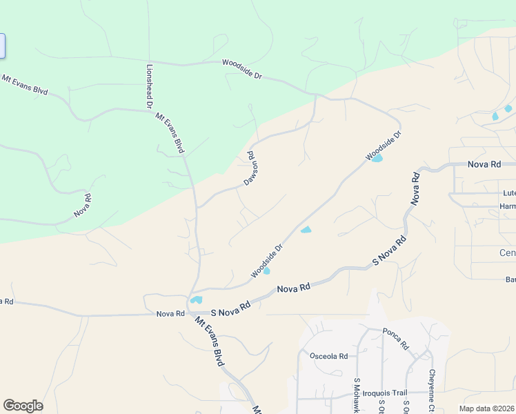 map of restaurants, bars, coffee shops, grocery stores, and more near 147 Granada Way in Pine